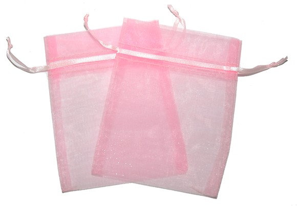 Organza Pouch -  Pink