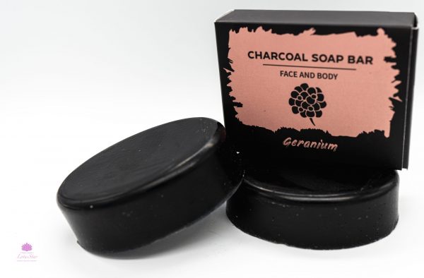 Charcoal Soap 85g - Geranium