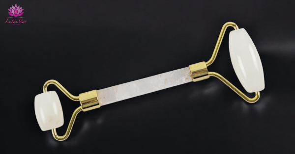Gemstone Face Roller - Rock Quartz