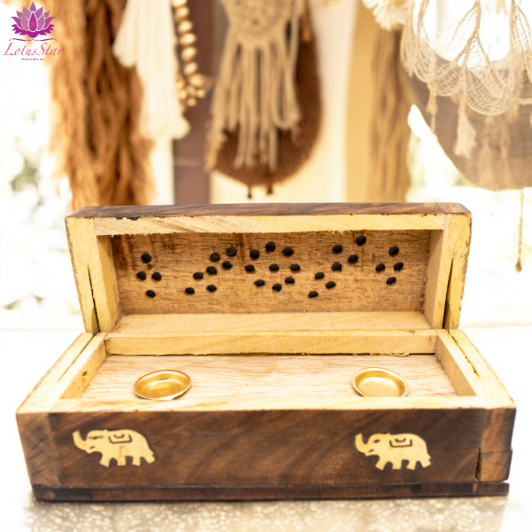 Mango Wood Incense Cone Smoke Box - Image 2