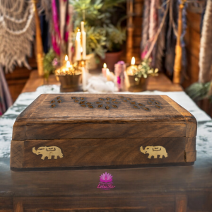 Mango Wood Incense Cone Smoke Box