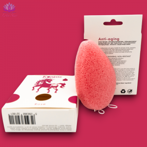 Teardrop Konjac Sponge - Rose - Anti-aging