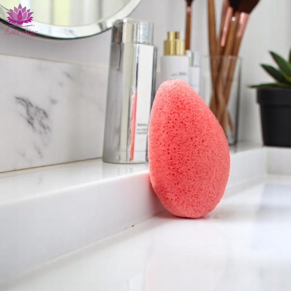 Teardrop Konjac Sponge - Rose - Anti-aging - Image 3