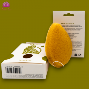Teardrop Konjac Sponge - Turmeric - Anti-wrinkle