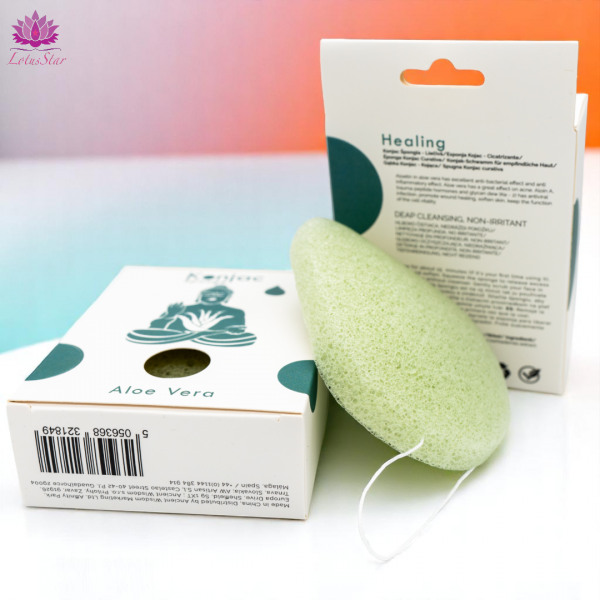 Teardrop Konjac Sponge - Aloe Vera - Healing - Image 2