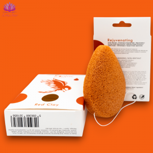 Teardrop Konjac Sponge - Red Clay - Rejuvenating