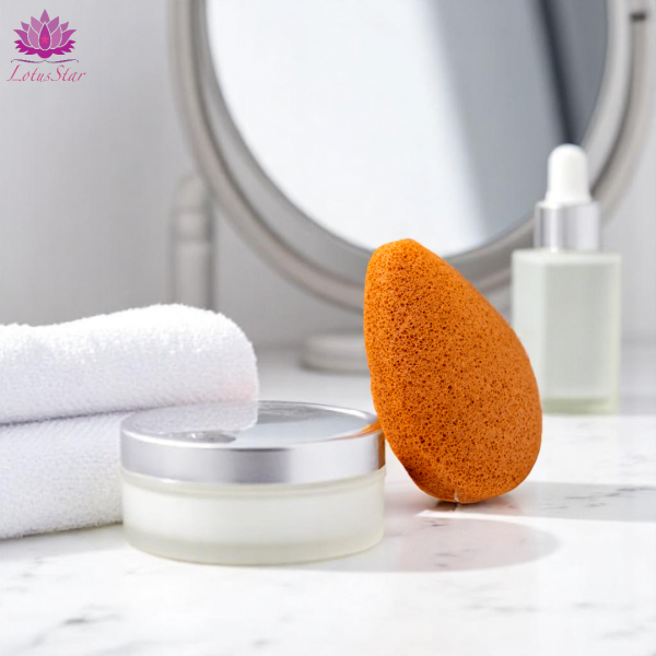 Teardrop Konjac Sponge - Red Clay - Rejuvenating - Image 3