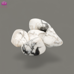 White Magnesite Howlite - Medium -  Tumblestone