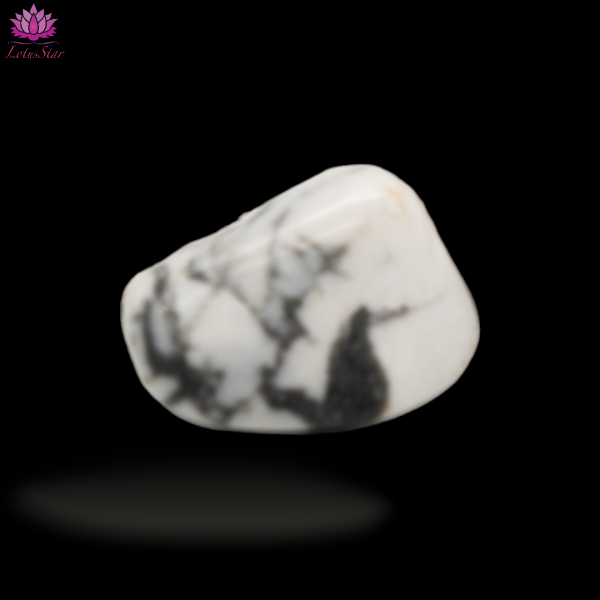 White Magnesite Howlite - Medium -  Tumblestone - Image 4