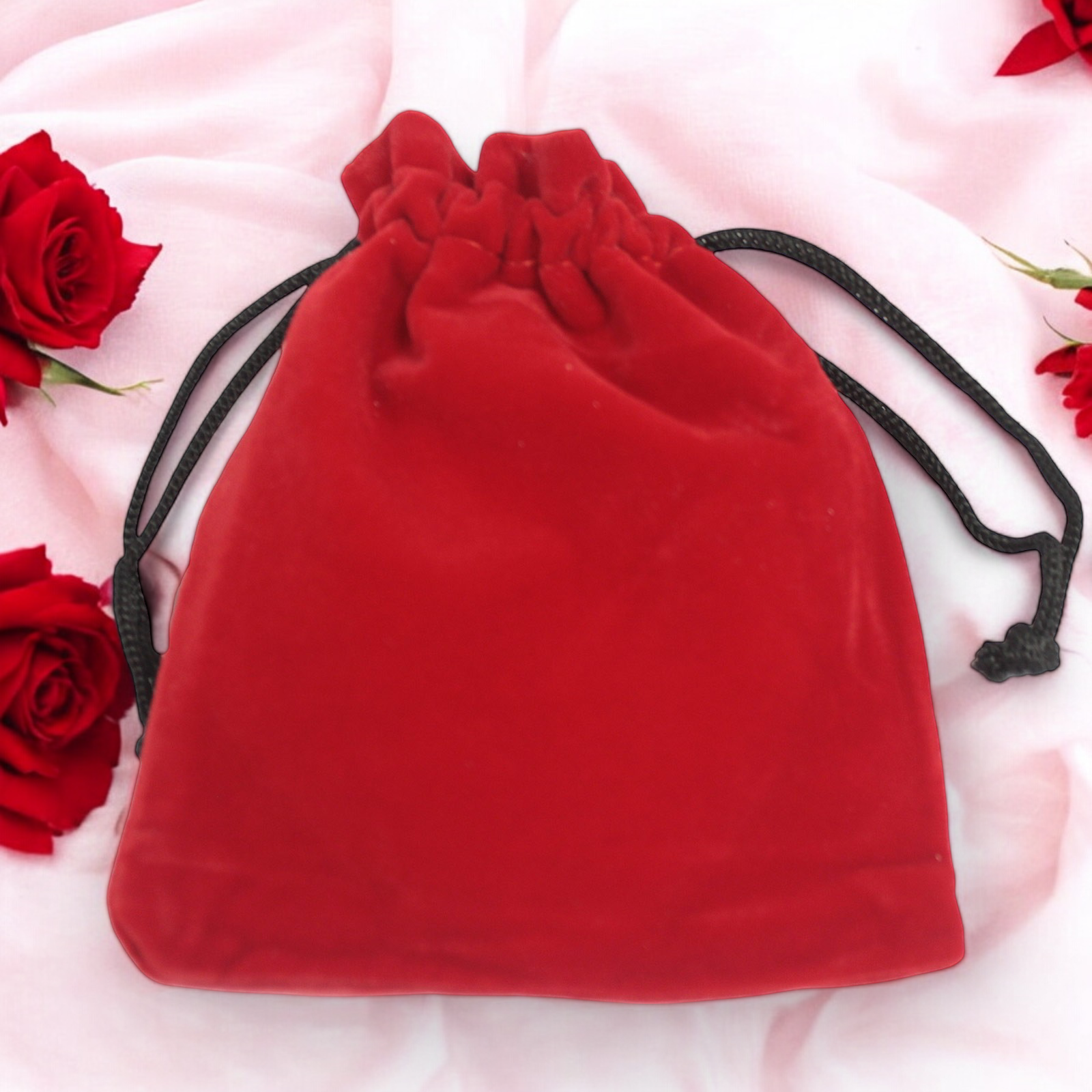 Quality Velvet Pouch - Red
