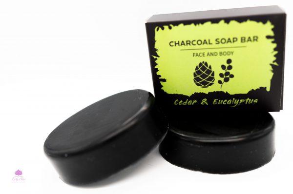 Charcoal Soap 85g - Eucalyptus & Cedarwood