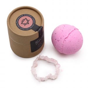 Crystal Jewellery Bath Bomb - Rose Quartz & Bergamot