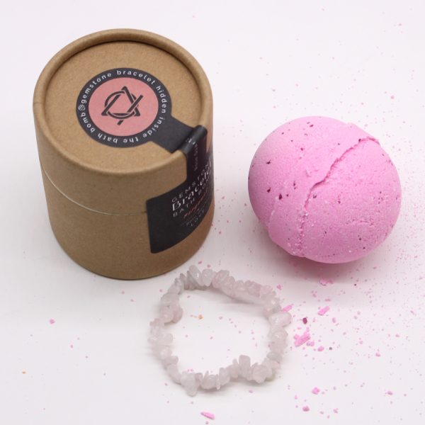 Crystal Jewellery Bath Bomb - Rose Quartz & Bergamot - Image 2