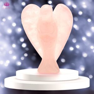 Handcrafted Gemstone Angel - Rose Quartz 50mm