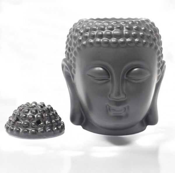Buddha Head Oil Burner - Dark Brown - Image 4