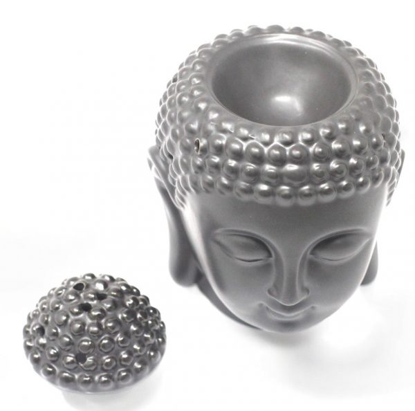 Buddha Head Oil Burner - Dark Brown - Image 2