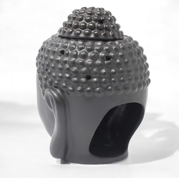 Buddha Head Oil Burner - Dark Brown - Image 3