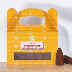 Satya Backflow Dhoop Cones - Sandalwood