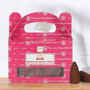 Satya Backflow Dhoop Cones - Rose