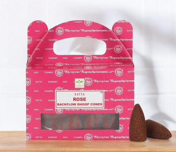 Satya Backflow Dhoop Cones - Rose