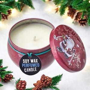 Art Tin Candles - Vintage Christmas