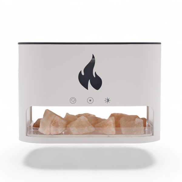 Blaze Aroma Diffuser - Himalayan Salt Chamber - USB-C - Flame Effect (Salt included) - Image 3