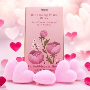 Blooming Pink Bliss Bath Heart Gift Set - Bubblegum
