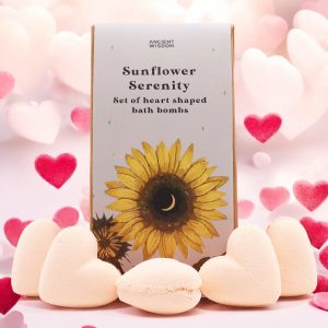 Sunﬂower Serenity Bath Heart Gift Set - Passion Fruit