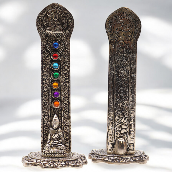 7 Chakra Tower Buddha Incense Holder  - 16x6x7cm - Image 2
