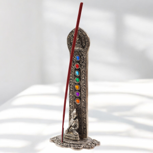 7 Chakra Tower Buddha Incense Holder  - 16x6x7cm