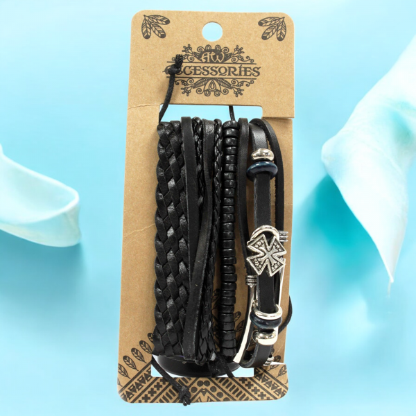 Men's Bracelet Set - Black & Macho (asst) - Image 3