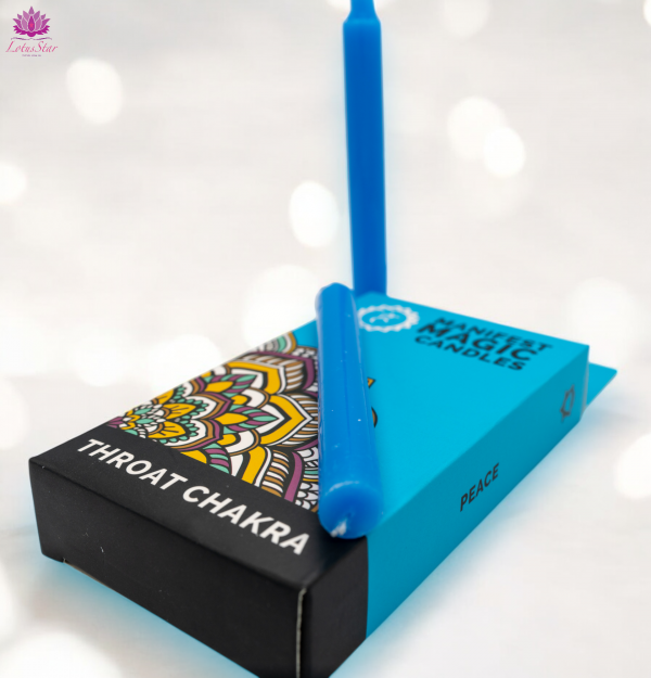 Manifest Magic Candles (set of 12) - Blue - Throat Chakra