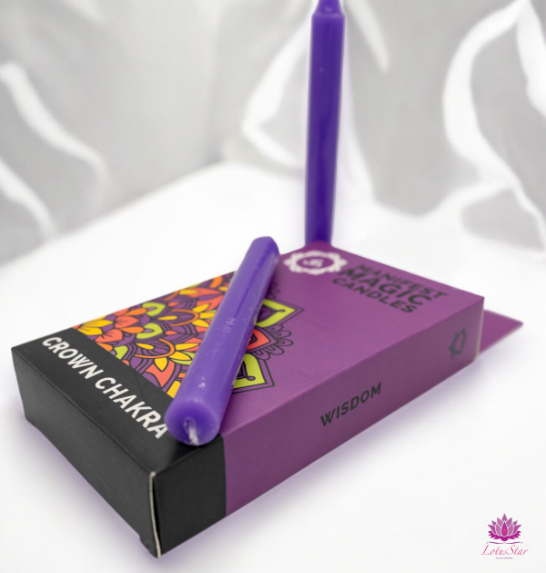 Manifest Magic Candles (set of 12) - Violet - Crown Chakra 