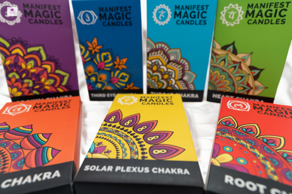 Manifest Magic Candles (set of 12) - Green - Heart Chakra  - Image 2