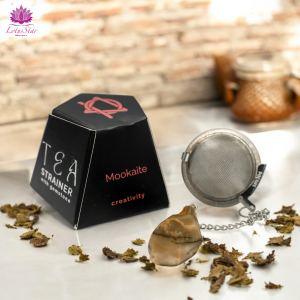 Raw Crystal Gemstone Tea Strainer - Mookaite