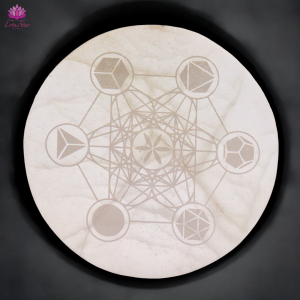 Large Charging Plate - Sacred Geometry (18cm)