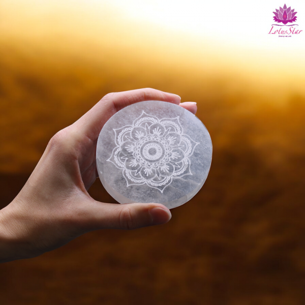 Small Charging Plate 8cm - Mandala Design - Image 2