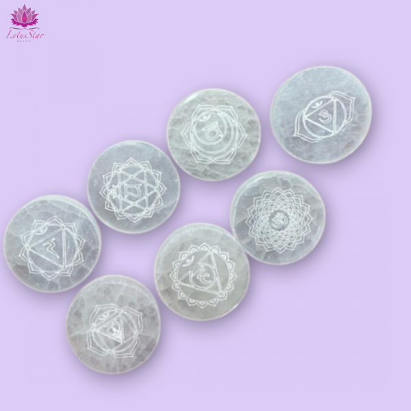 Chakra Set of 7 Charging Plates