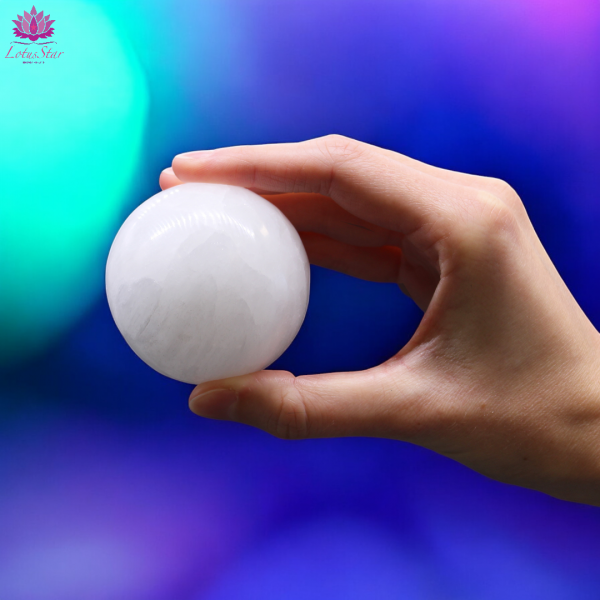 Selenite Sphere - 5-6 cm Plain - Image 2