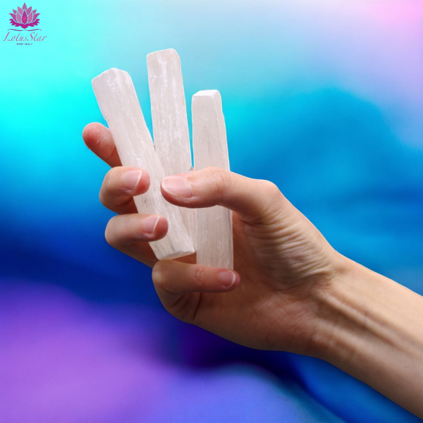 Selenite Stick Raw Crystal - Natural Stone 10 cm - Image 4
