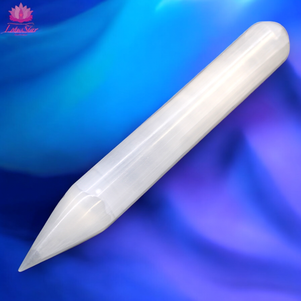 Selenite Wand - 16 cm Point One End - Image 2