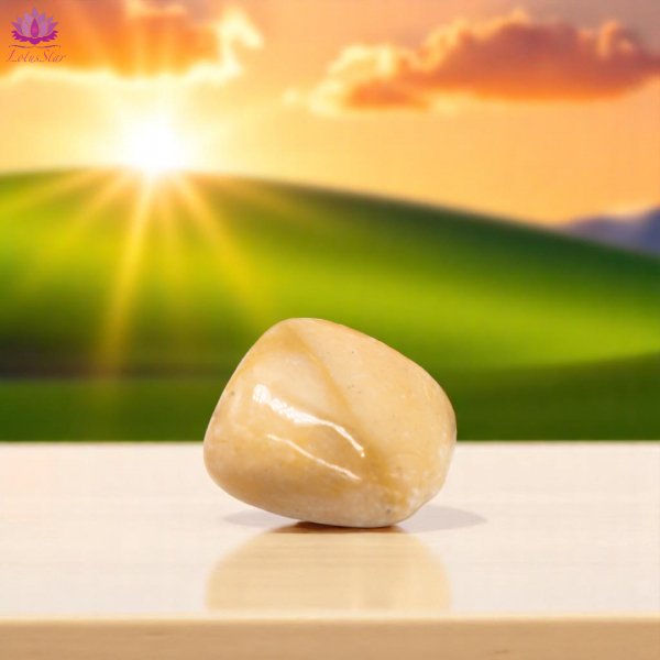 Yellow Jade - Large - Tumblestone - Image 2