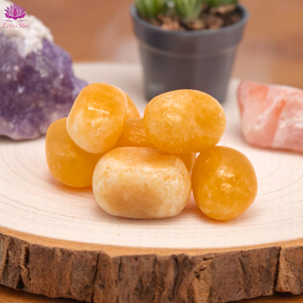 Orange Calcite - Large - Tumblestone - Image 3