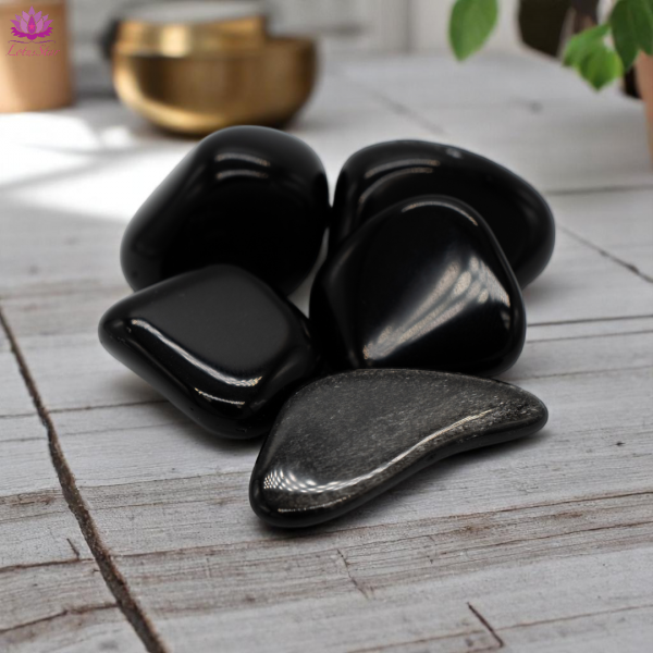 Silver Sheen Obsidian - Large - Tumblestone - Image 3