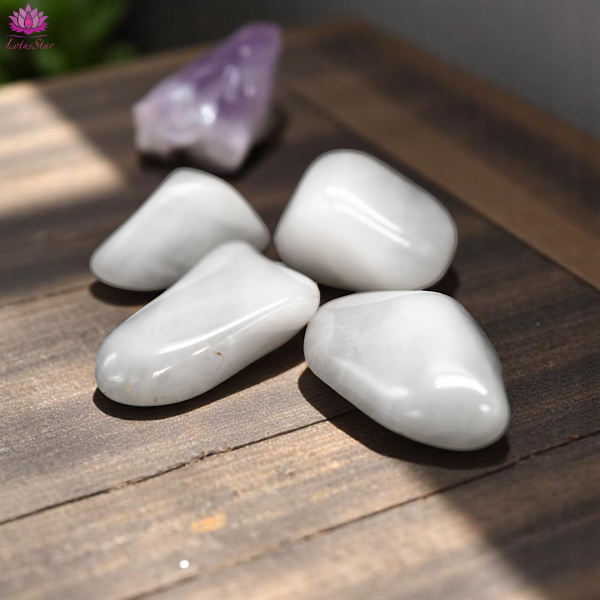 Snow Quartz - Large - Tumblestone - Image 3