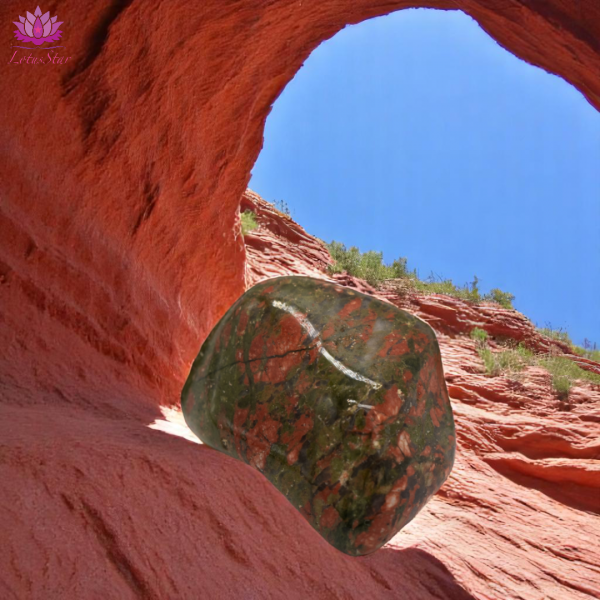 Unakite - Large - Tumblestone - Image 2