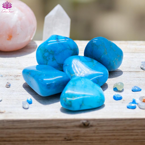 Blue Howlite - Large - Tumblestone - Image 3
