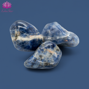 Spotted Blue Sodalite - Medium - Tumblestone