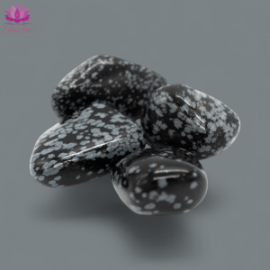 Tumblestones - XL - Obsidian Snowﬂake