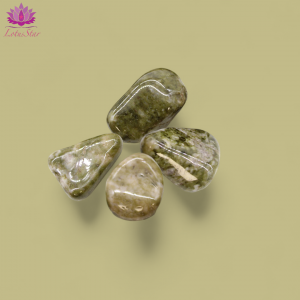 Snowﬂake Epidote- Medium - Tumblestone